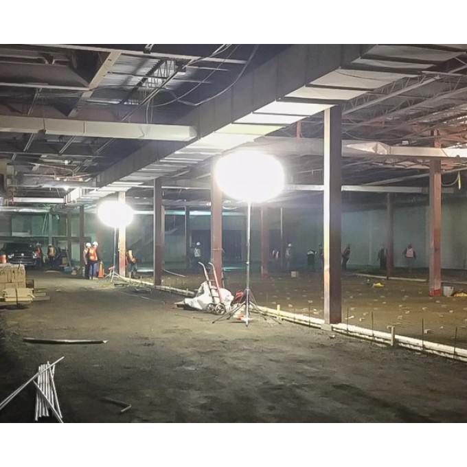 Turn de lumina pentru santiere 800W - 110.000 lumeni – 3,4 m inaltime